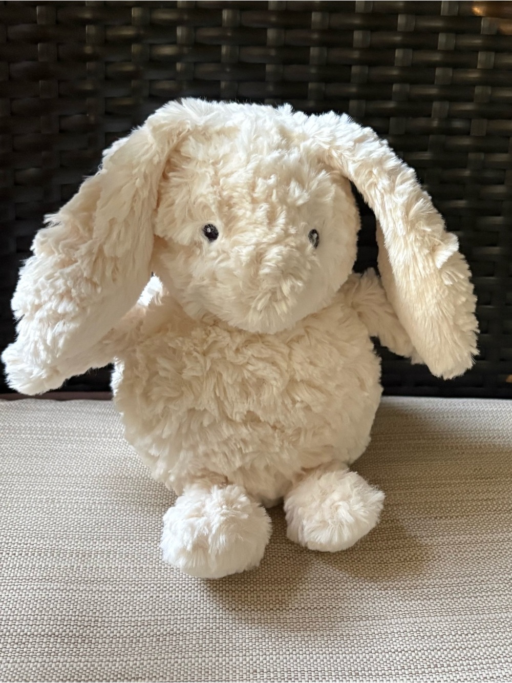 Mary Meyer Again Friends Bunny Plush Stuffed Animal Eco Friendly Cream White